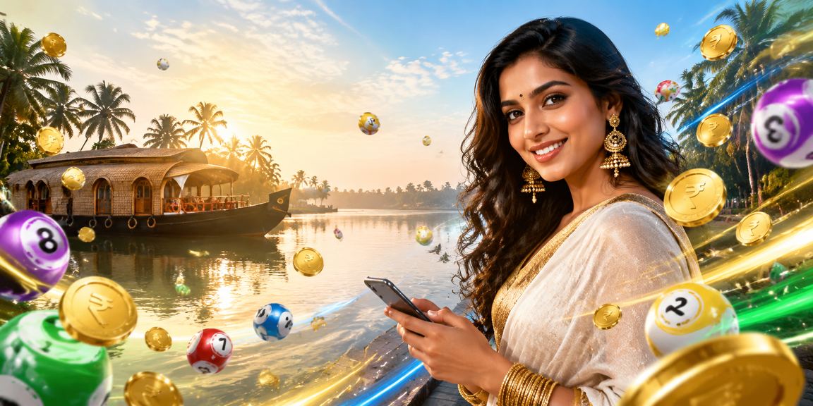 Kerala backwaters scenic view with casino entertainment and rupees